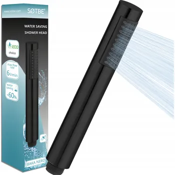 Sprchová hlavice Sprchová Hlavice ČERNÁ TUBA do sprchy ruční sprcha NERO SOTBE