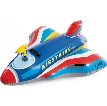 Intex 57531 Nafukovací stíhačka s úchytem a pistolí 117x104cm - modrá