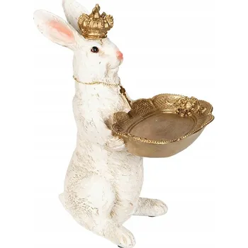 Velikonoční dekorace VELIKONOČNÍ ZAJÍC FIGURKA PODNOS NA DROBNOSTI KRÁLÍK ZAJÍČEK NA Velikonoce