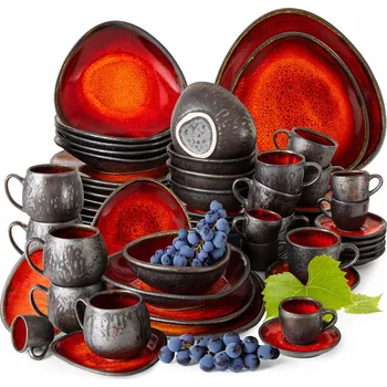 Jídelní set SERVIS JÍDELNÍ SADA KÁVOVÝ SNÍDAŇOVÝ SET PRO 6 OSOB 60 dílků PRIMA KONSIMO