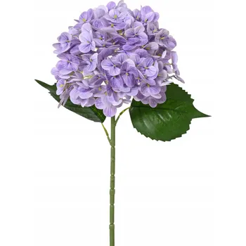 umělá květina UMĚLÁ HORTENZIE NA STONKU LUMINEO – FIALOVÁ (67 CM)