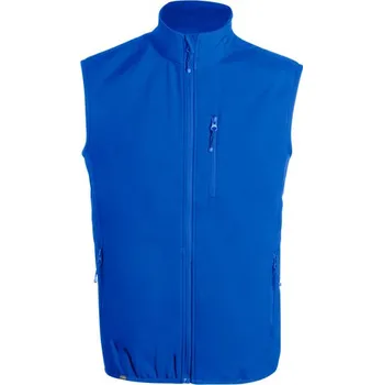 Pánská bunda RPET softshellová vesta Shelles - Modrá / XL