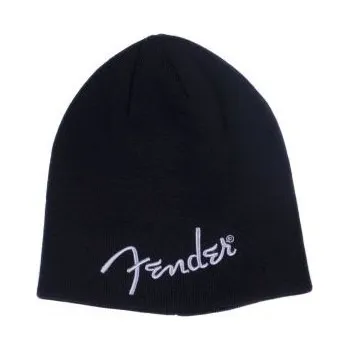 Čepice Fender Logo Beanie Black + prodloužená záruka 3 roky