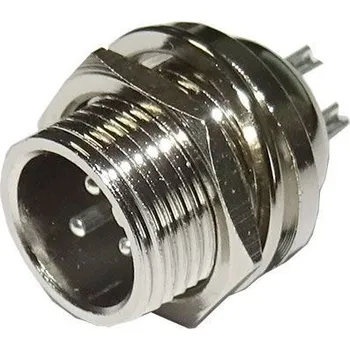 Síťový kabel GX12 konektor 3p panelový