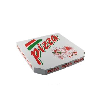 Krabice na pečivo ideal pack Papírová krabice na pizzu 33x33x3 cm, potisk kuchař (100 ks)