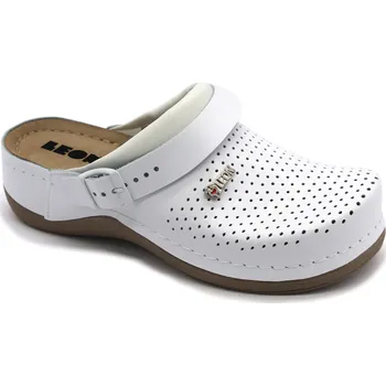 Dámská zdravotní obuv LEON 991 dámská kožená obuv uzavřená - bílá Velikost: 39