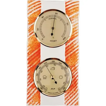 Meteostanice Barometr 8079 s vlhkoměrem - bílo-oranžový - E16.4657.006034