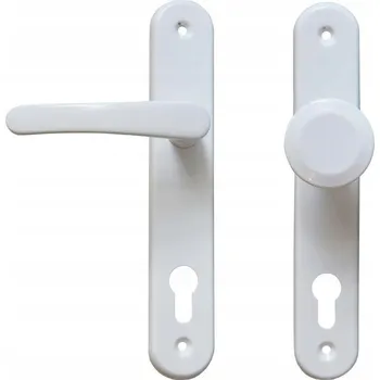 Dveřní kování Vnitřní klika Gamet Dlouhá, Štít kulatý, Rozeta pro vložku