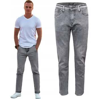 Pánské džíny Pako Jeans šedé zúžené 38/32 bavlna elastická