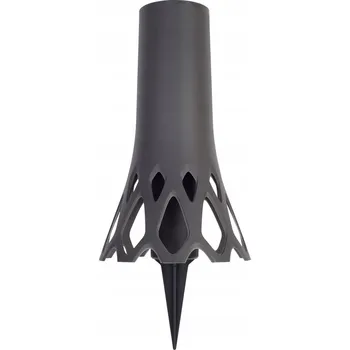 Váza Grafitová váza na hřbitov s hrotem, prolamovaná