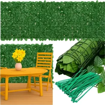 Příslušenství pro plot Umělý živý plot 100 x 300 cm – břečťan