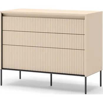 Komoda Komoda Lenart Meble 104 x 47 x 83 cm černá, odstíny béžové