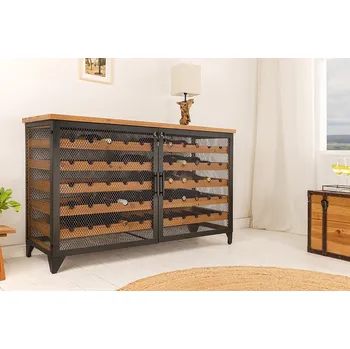 Stojan na víno Uzamykatelná vinotéka - Bodega, nízká