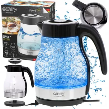 Rychlovarná konvice Elektrická varná konvice Camry CR1300 2200 W 1,7 l černá