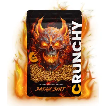 Sušené maso Crunchy Worms s příchutí SATAN SHIT 20 g