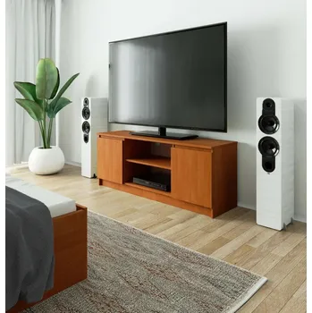 Televizní stolek TV stolek s dvířky YMARIN - olše