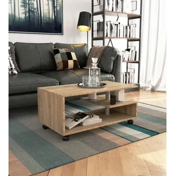 Konferenční stolek Konferenční stolek EMERION na kolečkách - dub sonoma