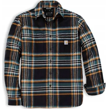 Pánská košile Carhartt pánská ležérní košile s kostkovaným vzorem, dlouhý rukáv, volný střih (relaxed), bavlna, velikost M