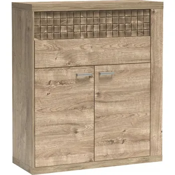 Komoda Komoda Jarstol 102 x 40,5 x 118,5 cm dub přírodní matný