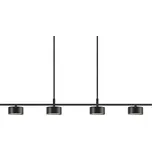 NORDLUX Stmívatelný LED lustr Clyde - černá, rovný