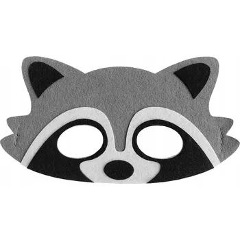 Karnevalová maska Filcová maska Mýval – Maškarní ples, Lesní zvířátka, Podzim