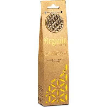Vonná tyčinka Organic Goodness Santálové dřevo vonné kužílky 12 ks
