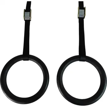 Fitness Gymnastické kruhy - plastové černé