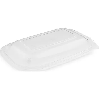 Jednorázové nádobí Víčko vypouklé průhledné pro menu mísu M 22x15 x 2cm (PP) 50ks