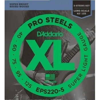 D'Addario EPS220-5 Struny pro 5-strunnou baskytaru (Jako nové)