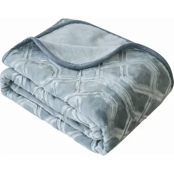 deka Akrylová deka Spod Igły i Nitki 160 cm x 200 cm šedá