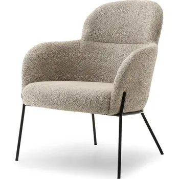 Křeslo Čalouněné křeslo ELIZARA - béžové / černé