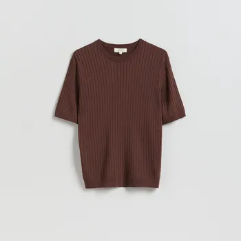 Reserved - Tričko s příměsí CIRCULOSE® - kávová - 994IR-84X - 994IR-84X-L