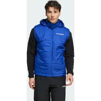 Pánské oblečení ADIDAS Vesta Terrex Multi Climawarm Insulated Hooded L MODRÁ