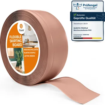 soklová lišta Lišta Quest PVC 20 x 70, délka 500 cm, světle hnědá