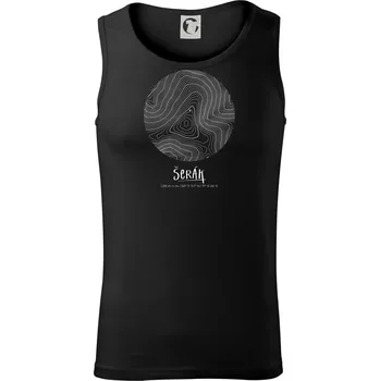 Pánské termoprádlo Šerák - vrstevnice v kruhu - Tílko pánské Core - S ( Černá )