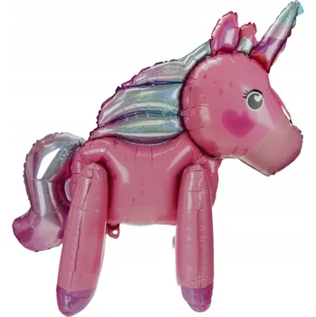 Balónek Fóliový balónek zvířátko XL Jednorožec 105 cm VELKÝ NA HELIUM/VZDUCH