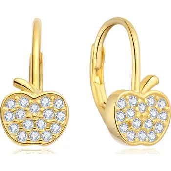 Náušnice Olivie Dětské stříbrné náušnice JABLÍČKO 10002 Ag 925; ≤2 g.