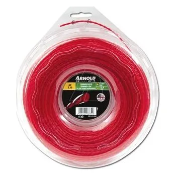 ARNOLD Žací struna AF 3.10, 2.0 mm x 97.5&nbsp;m, červená, kruhová, kroucená