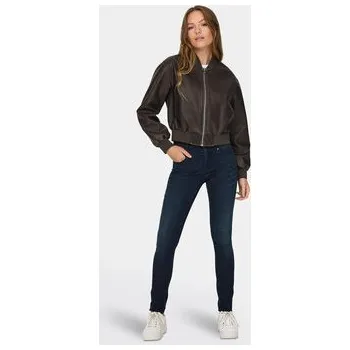 Dámská bunda ONLY Bunda z imitace kůže Jane 15314240 Hnědá Loose Fit S