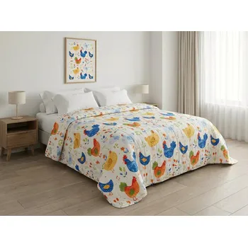 Přehoz na lůžko Přehoz na postel HENRIETTA, barevný Rozměr: 170 x 210 cm