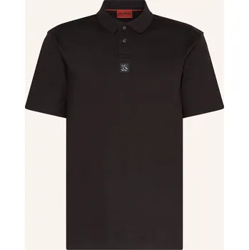 Hugo Pánská Žerzejová Polokošile Deabono, černá, L