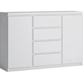 Ložnice Komoda Meble Wójcik 135,4 x 40 x 92, 9 Cm bílá matná