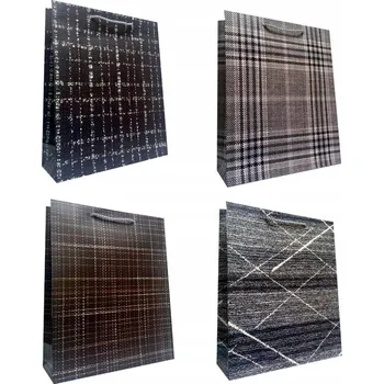 Dárková taška Univerzální dárková taška střední velikosti - kostkovaný vzor