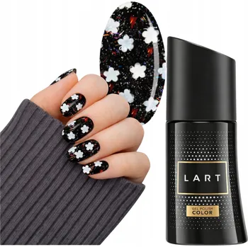 Lak na nehty Hybridní lak na nehty LART 8ml POWER FLOWER 181 Manikúra Bílý