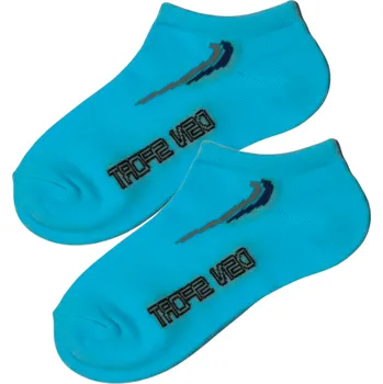 Dívčí oblečení vel.80-128-Dívčí kotníčkové ponožky Design Socks jednobarevné - tyrkysová barva