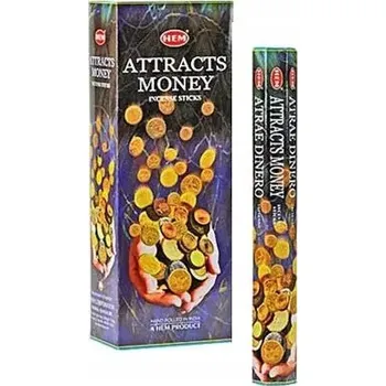 Vonná tyčinka Indické vonné tyčinky Přilákání peněz Attracts Money 20 Kusů HEM