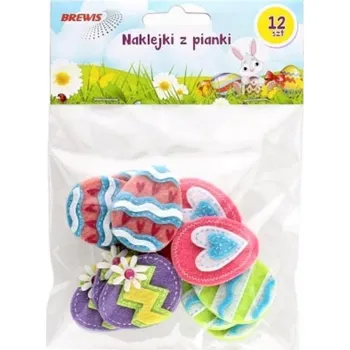 samolepka Samolepky Brewis s plstí, 12 ks