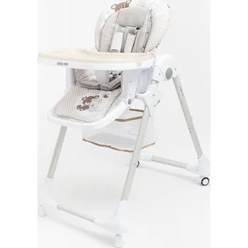 Dětské zboží Bayo Jídelní židlička Baby Mix Infant latte (poškozený obal) Dětské odrážedlo s vodící tyčí 3v1 Mega Car modré (rozbaleno) - Modrá + Doprava ZDARMA