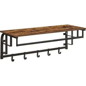 Věšák Šatní ramínko dřevotříska Songmics tmavý buk