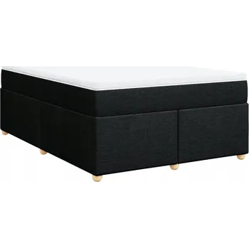 Postel Jednolůžková dřevěná postel VidaXL 160x200 cm, černá